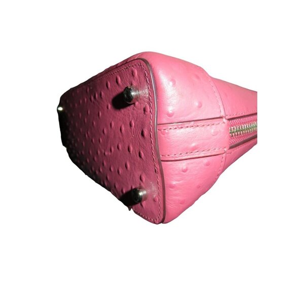 Coach Mini Dome Sierra Ostrich Embossed Leather Top Handle Satchel F66932 Adorab - Picture 7 of 11